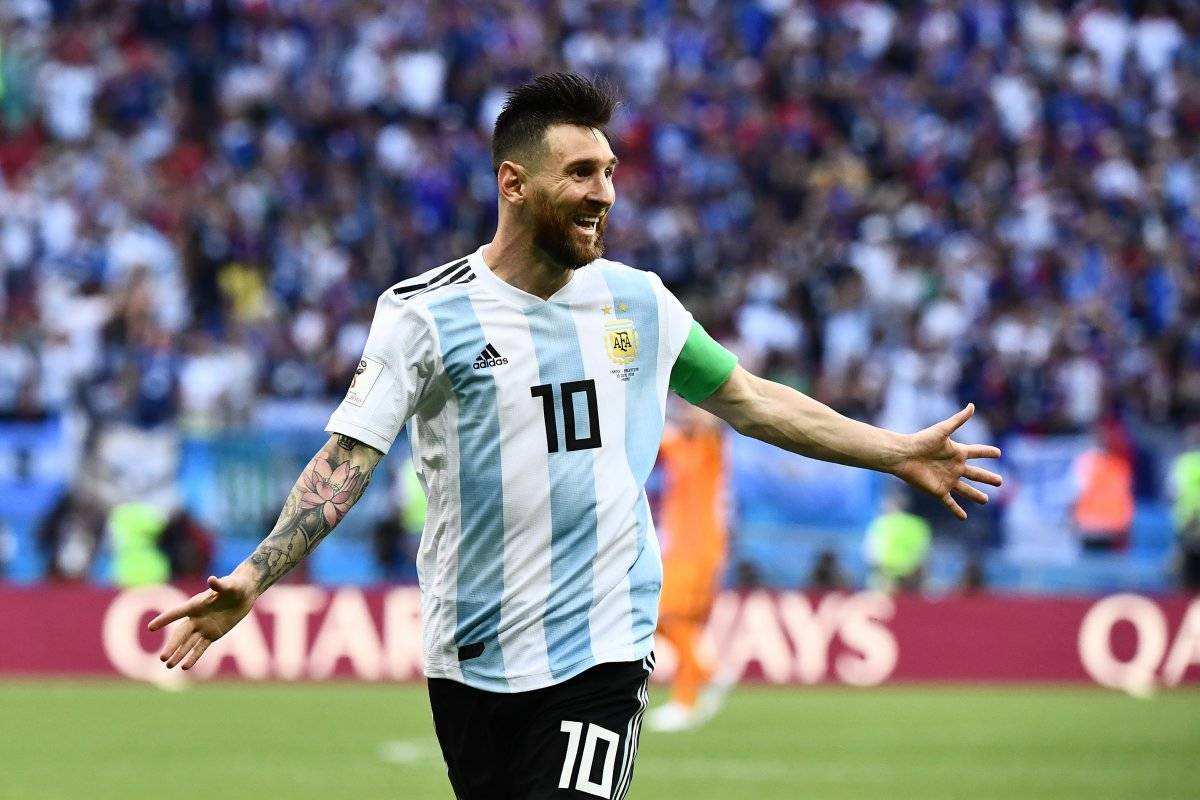 Messi solo pudo celebrar una vez en el Mundial.