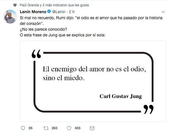 Lenín Moreno Twitter