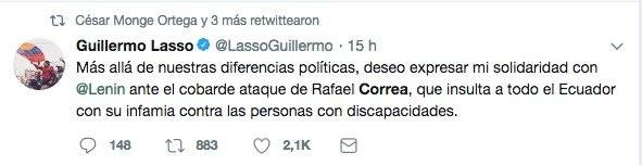 Guillermo Lasso Twitter