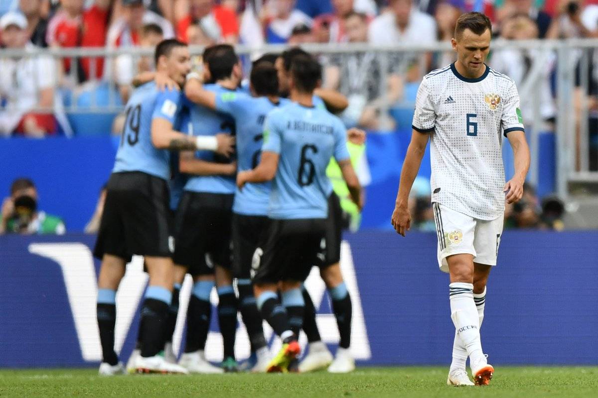 Cheryshev marcó en propia meta ante Uruguay