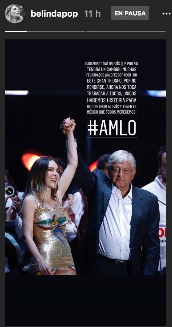Belinda y Andrés Manuel