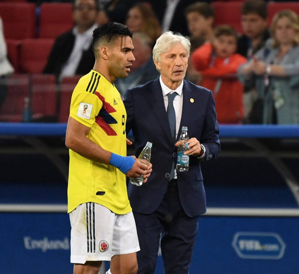 Falcao junto a José Pekerman