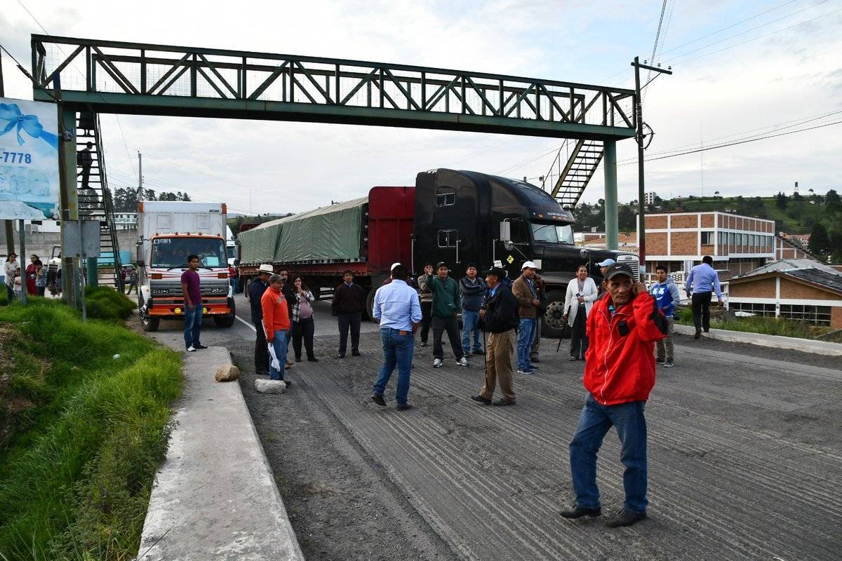 bloqueo en Quetzaltenango