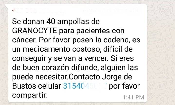 cadena whastapp