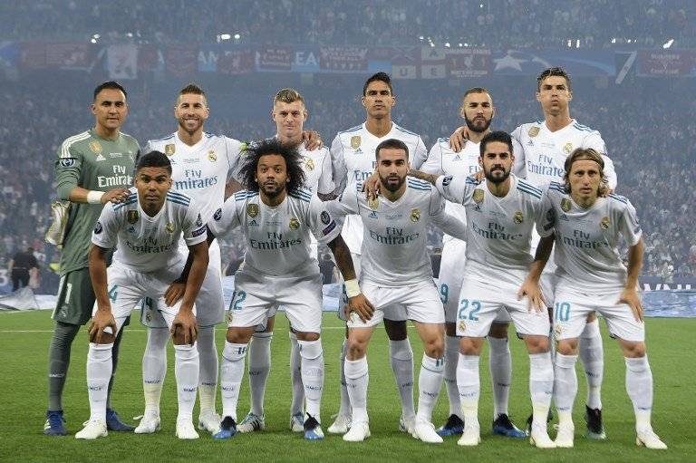 El equipo del Real Madrid que jugó la final de la Champions ante el Liverpool