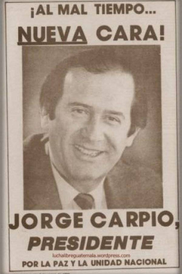 Jorge Carpio candidato a la presidencia 1993