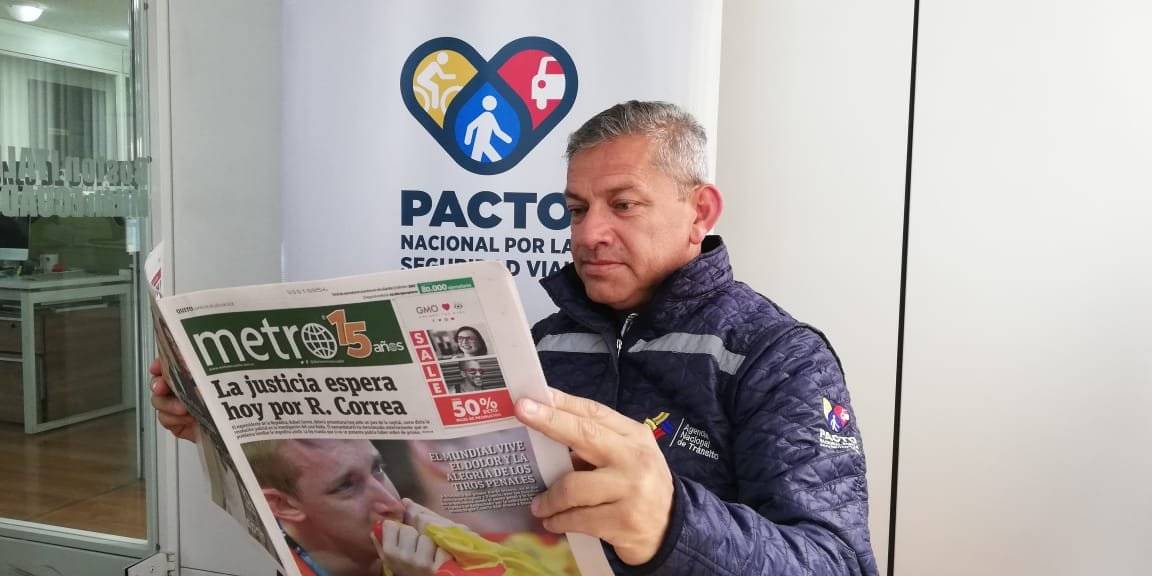 Director Provincial de Pichincha de la Agencia Nacional de Tránsito (ANT), Juan Pazos