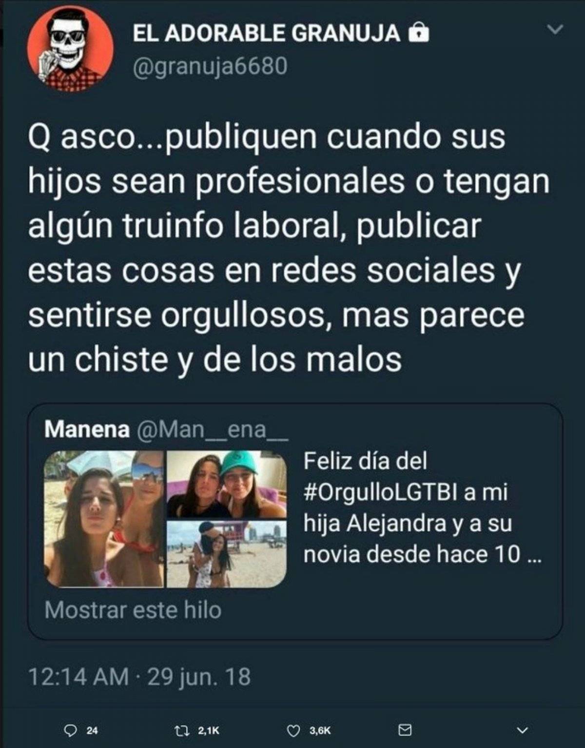 tweet homofobico