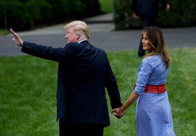 Melania y Donald Trump 4J