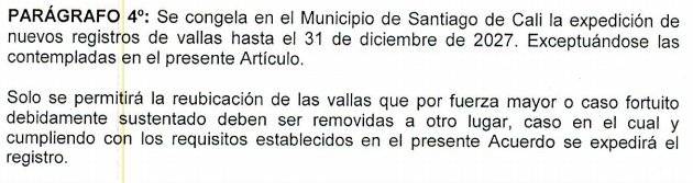 Parágrafo 4, artículo 28 del acuerdo 0436 del 2017.