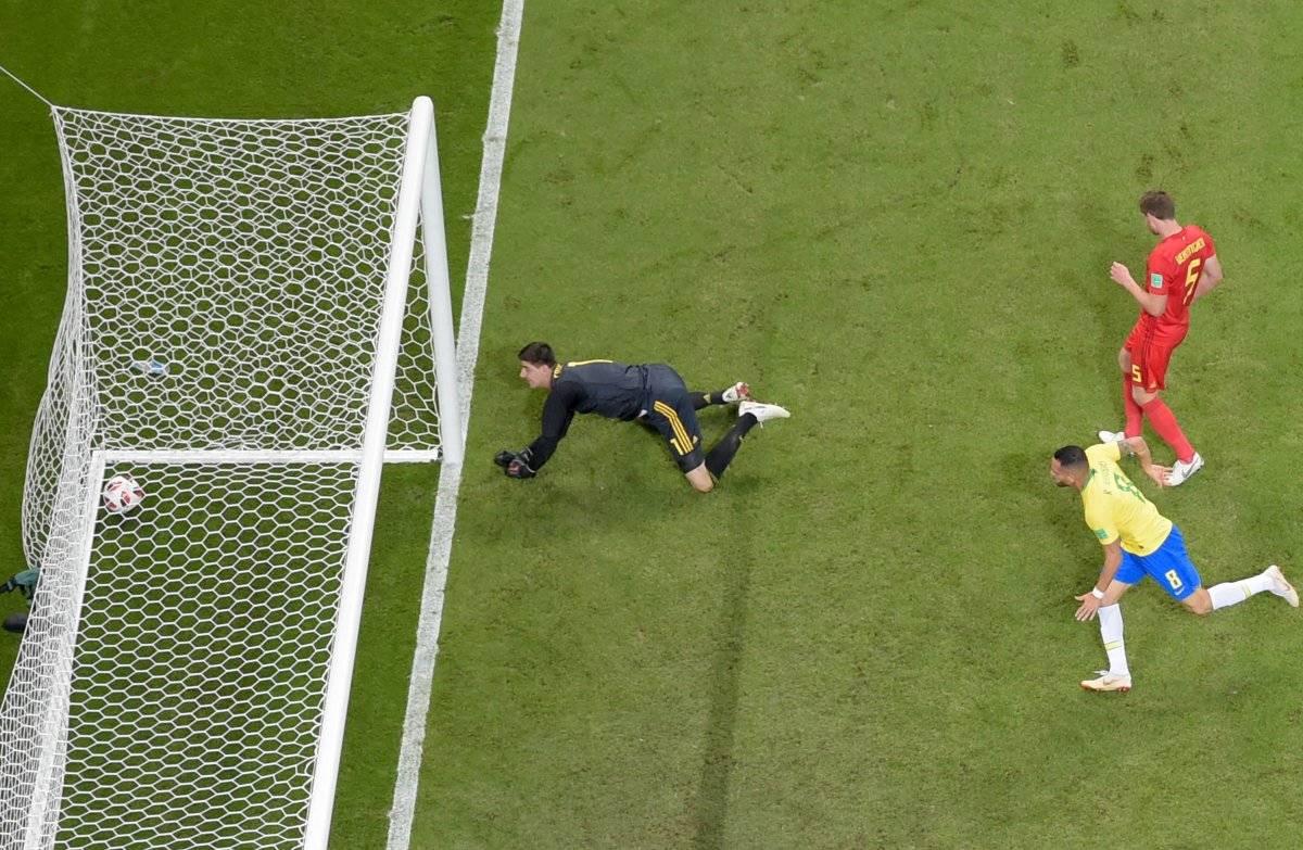 Gol de descuento de Brasil