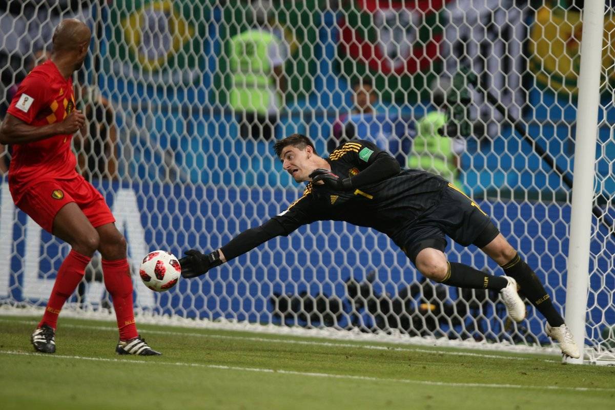 Courtois fue la gran figura de Bélgica
