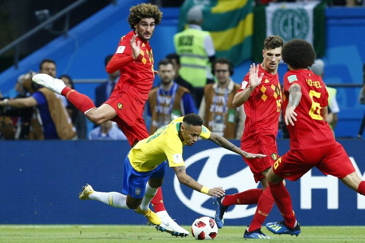 Neymar estuvo bien marcado durante todo el juego.
