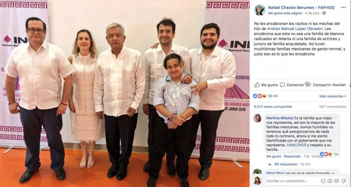 familia de AMLO