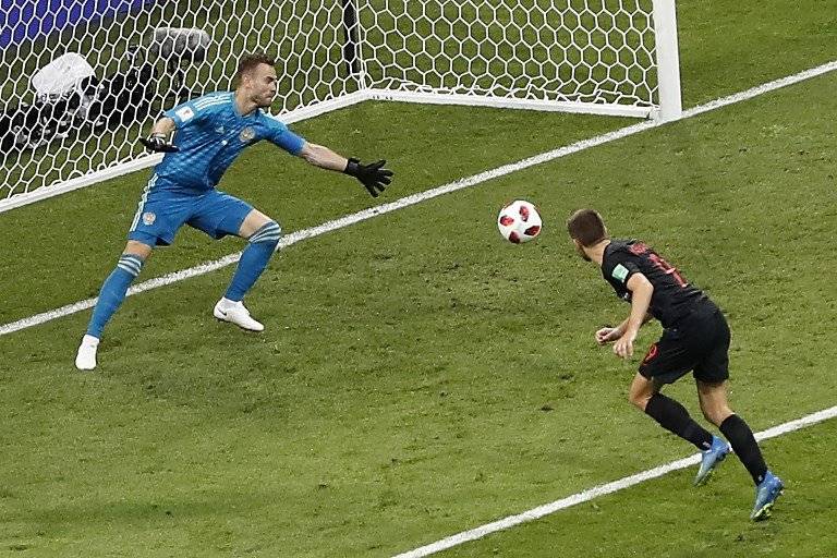 Así fue como llegó el tanto del empate para Croacia