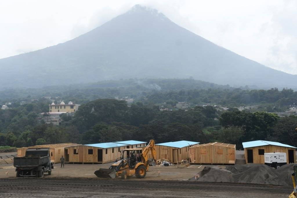 Casas damnificados volcán de Fuego