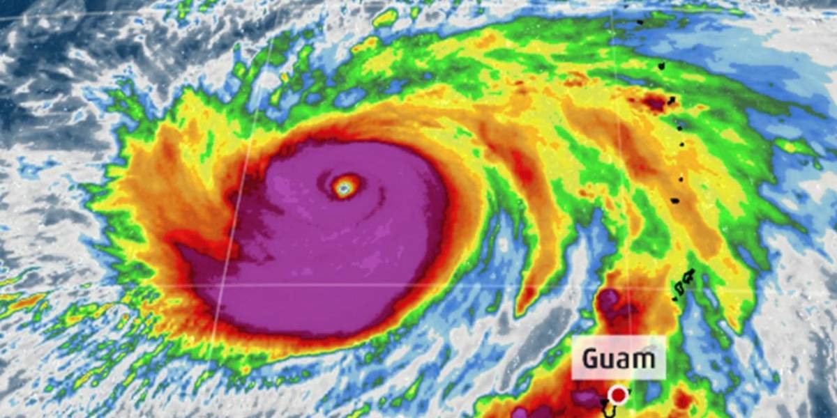El poderoso supertifón María amenaza a Japón y Taiwán