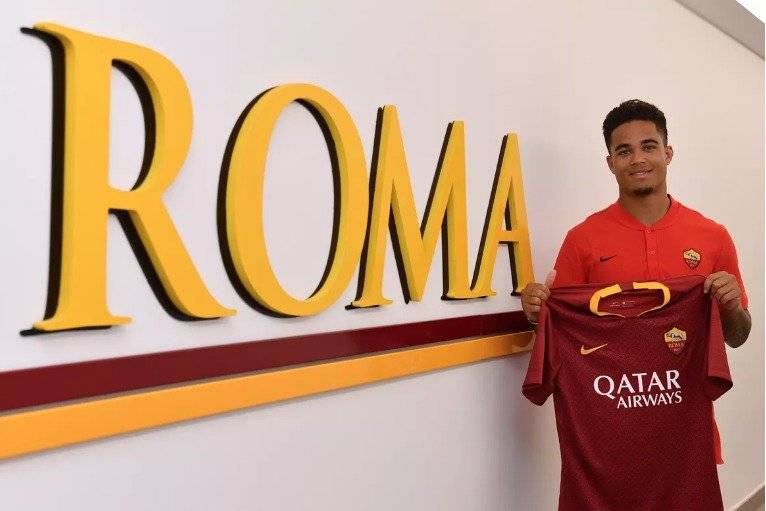 Justin Kluivert, hijo de Patrick, llega a la Roma / imagen: sitio web oficial Roma