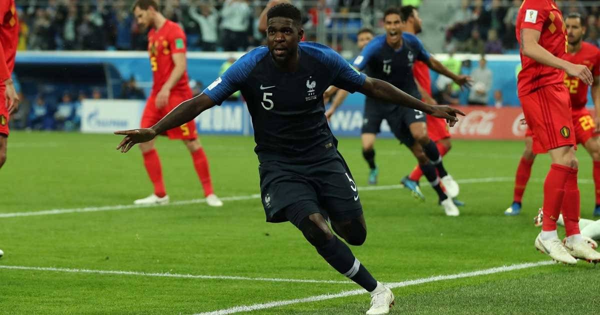 Gol da França x Bélgica
