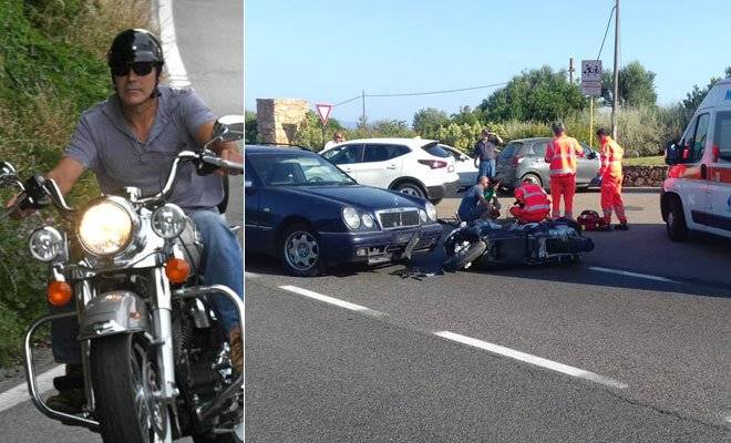 George Clooney accidente