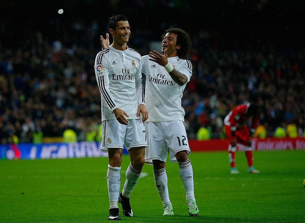 Marcelo e Cristiano Ronaldo