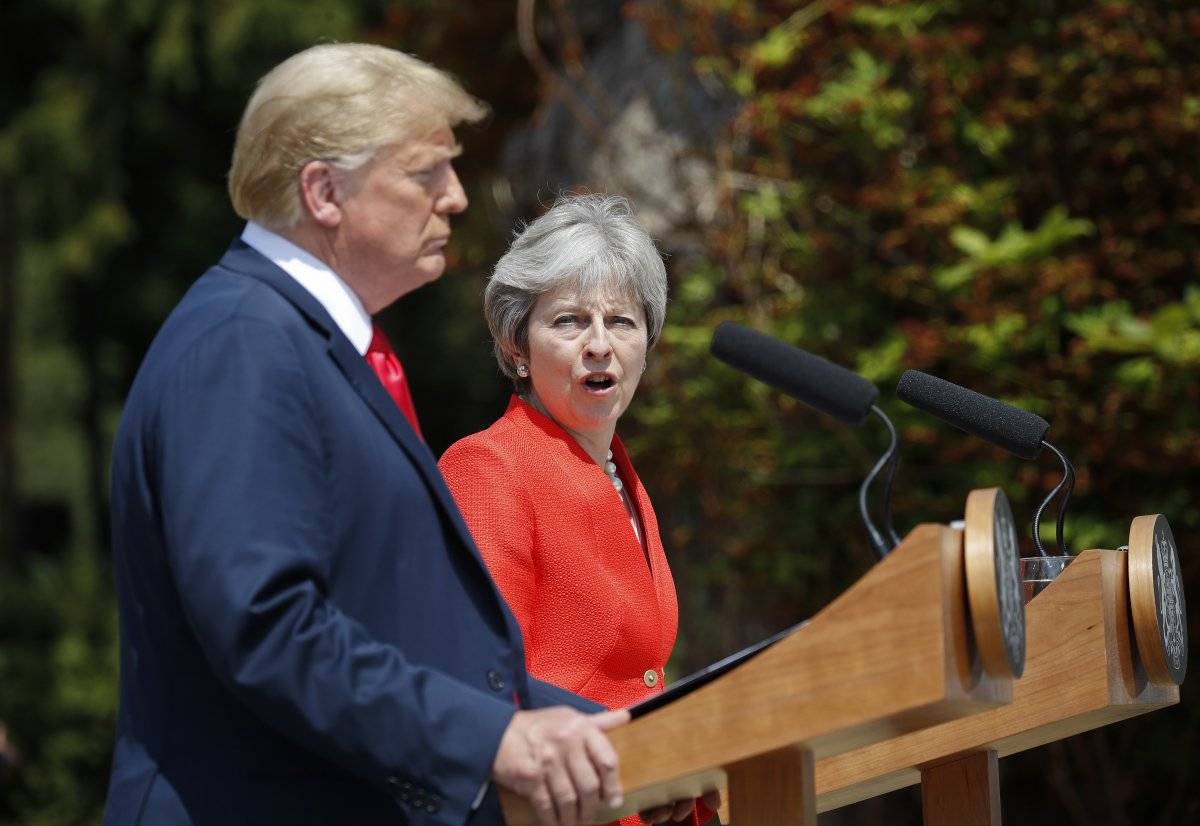 Donald Trump humilló a Theresa May