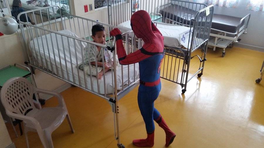 Hombre Araña en Guatemala