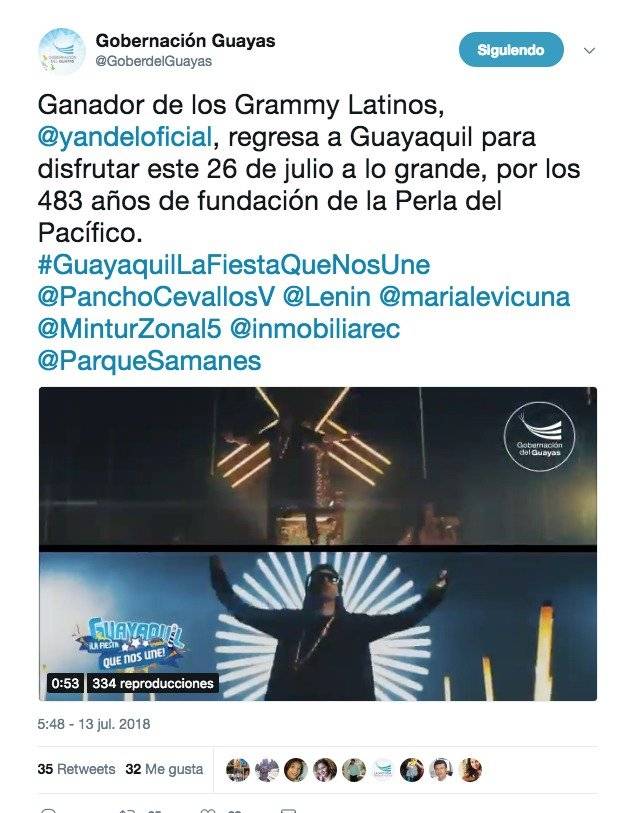 Yandel dará concierto gratuito en Guayaquil