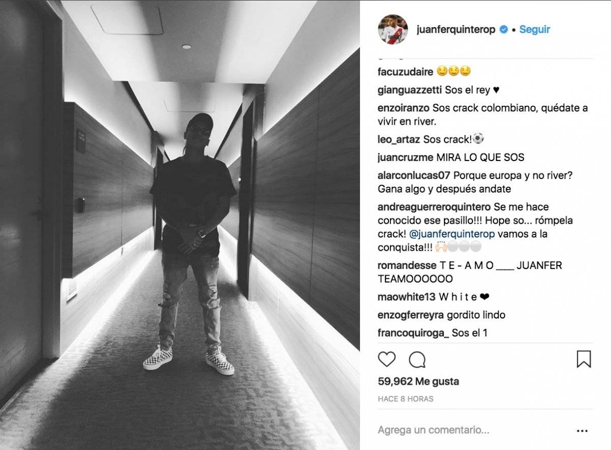 Juan Fernando Quintero habría revelado su fichaje por Real Madrid