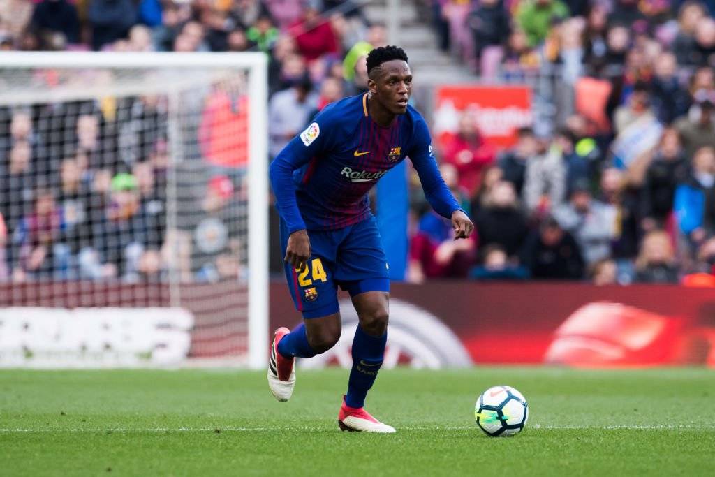 Yerry Mina podría irse al West Ham tras tener poca continuidad en Barcelona durante el primer semestre de 2018 / Foto: Getty Images