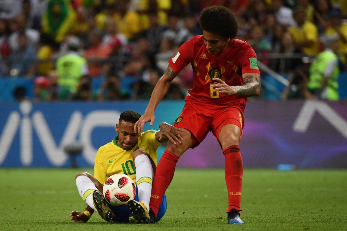 Neymar en su último juego en el Mundial