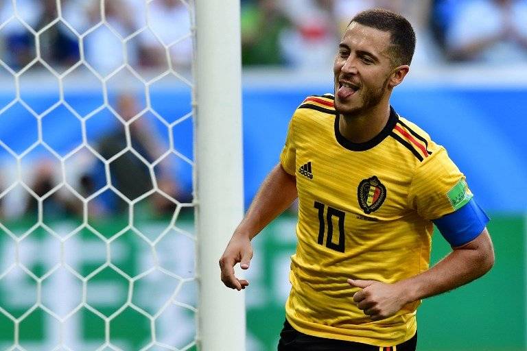 Hazard marcó el tercer gol de Bélgica