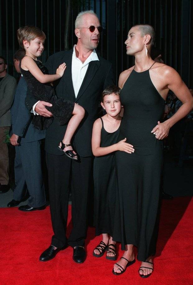 Demi Moore y su familia
