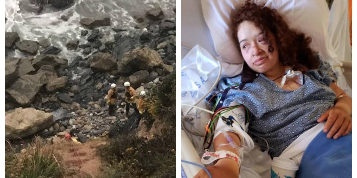 CayÃ³ por un acantilado, quedÃ³ gravemente herida y luego de una semana la rescataron casi por un milagro y cuando ya habÃ­a perdido la esperanza