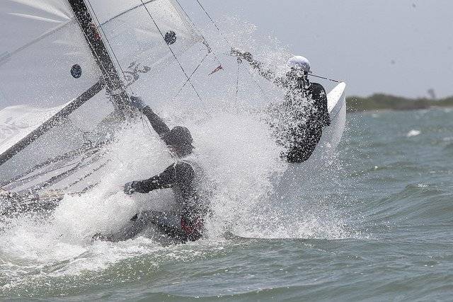 El equipo de vela practicó ayer en aguas colombianas