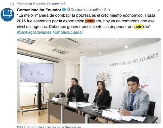 Reducción del empleo adecuado empezó con la caída del precio del petróleo