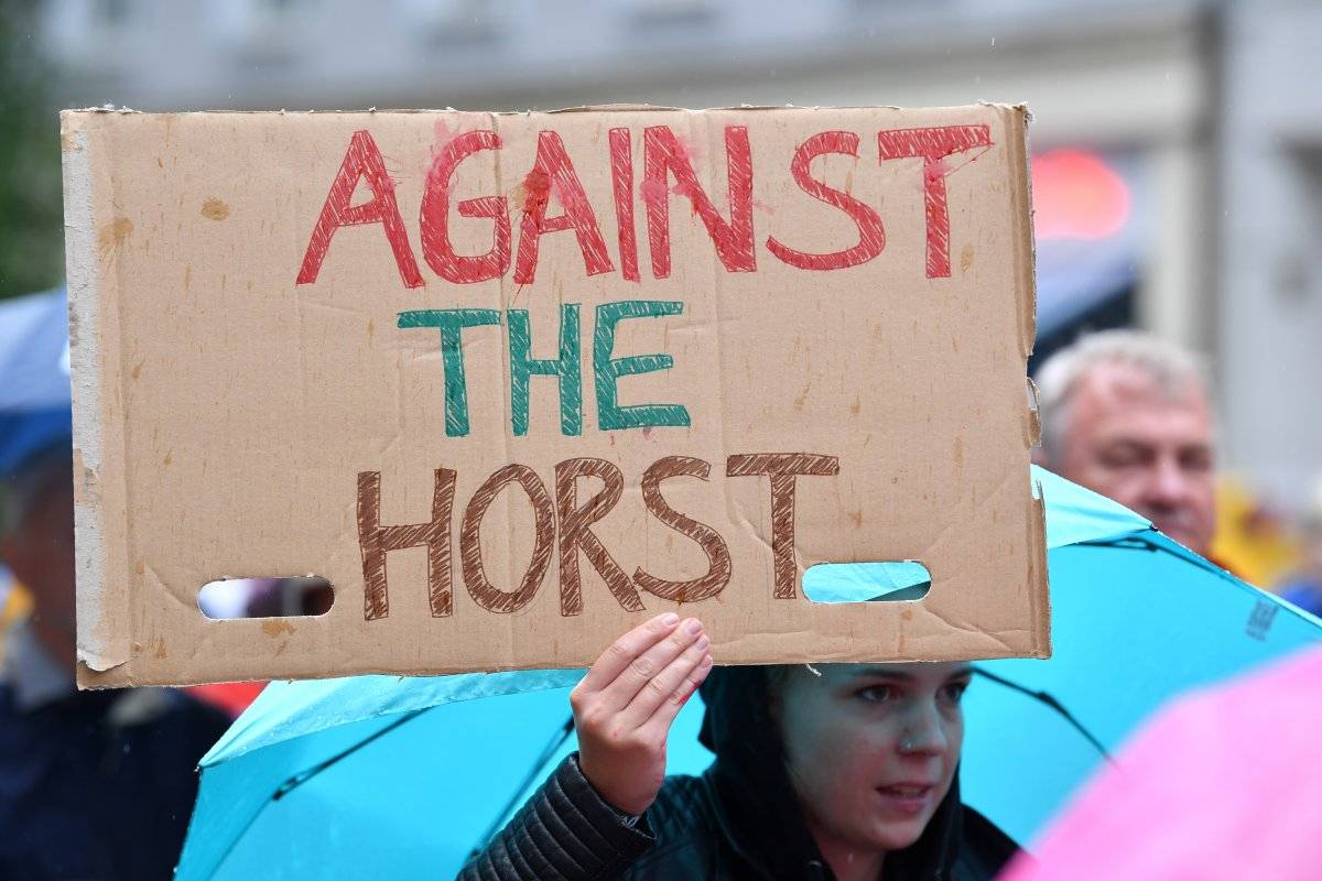 protesta Munich Alemania política del miedo