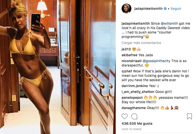 Jada Pinkett, esposa de Will Smith, alborota las redes por foto en bikini
