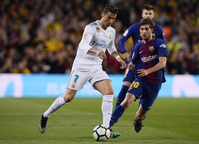 Cristiano en el último clásico que diputó como madridista