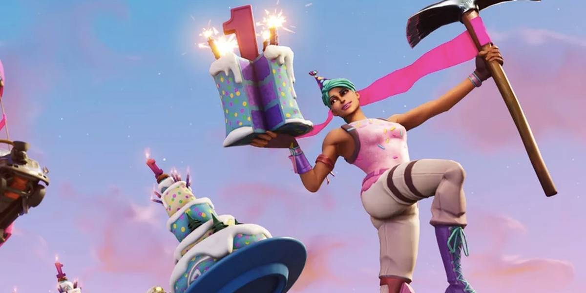 Fortnite está celebrando su primer aniversario con pasteles, minijuegos y más