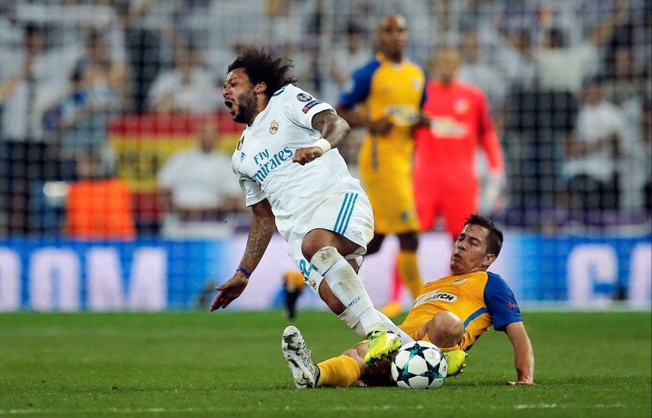 Agustín Farías jugó ante el Real Madrid por Champions League con el APOEL / Foto: AP