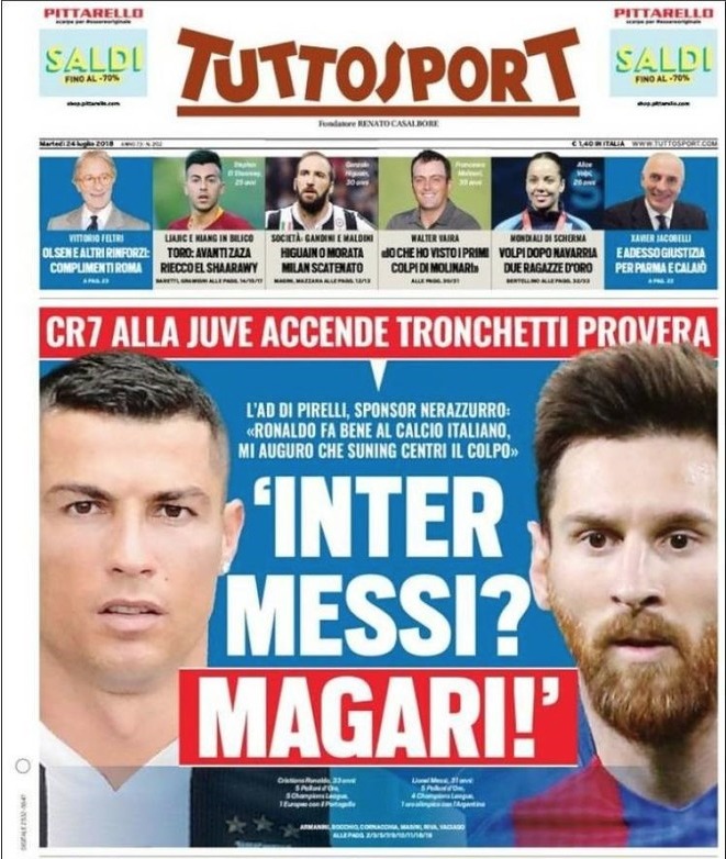 Portada de Messi contra Cristiano Ronaldo Portada de Messi contra Cristiano Ronaldo