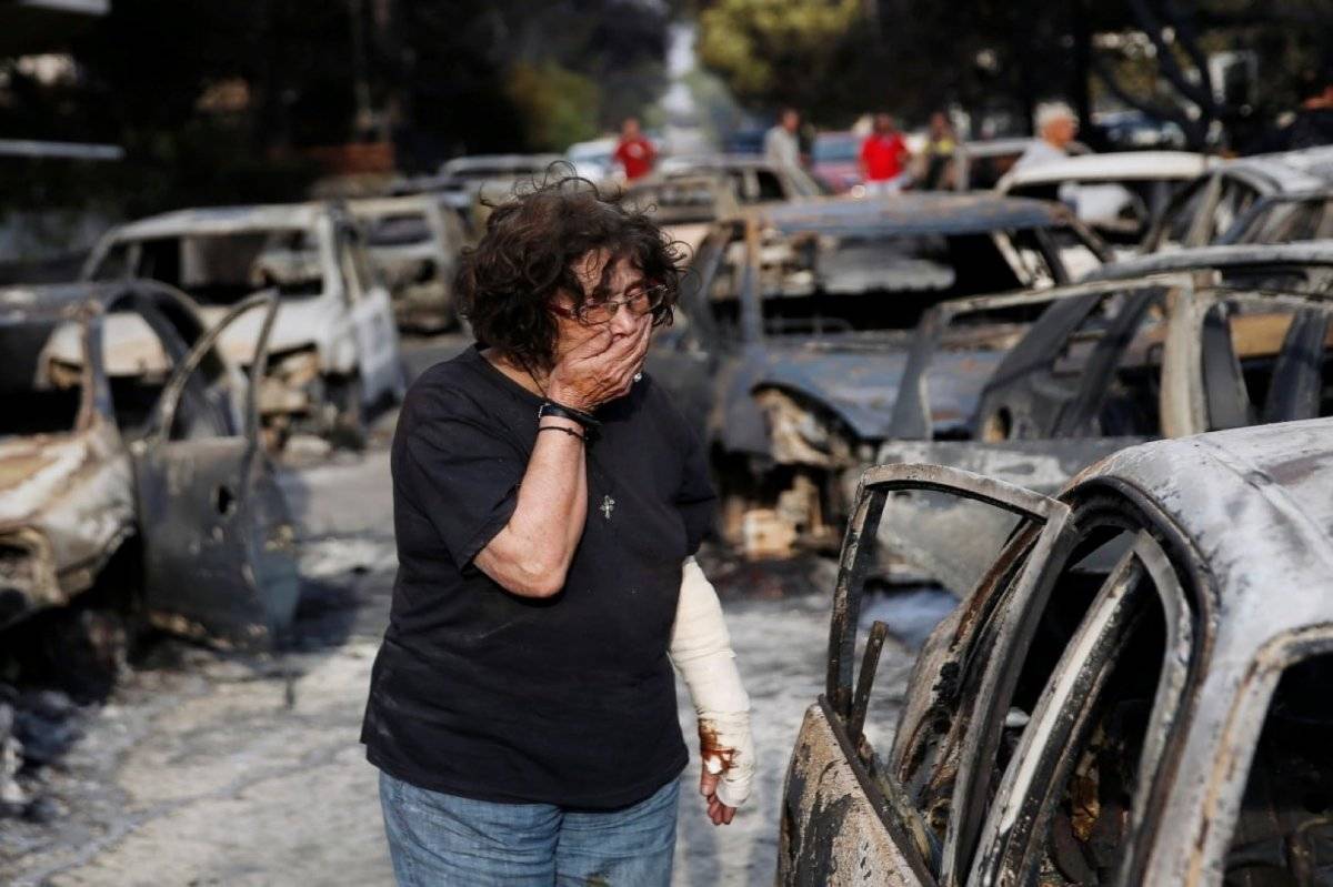 Incendio Grecia Carretera