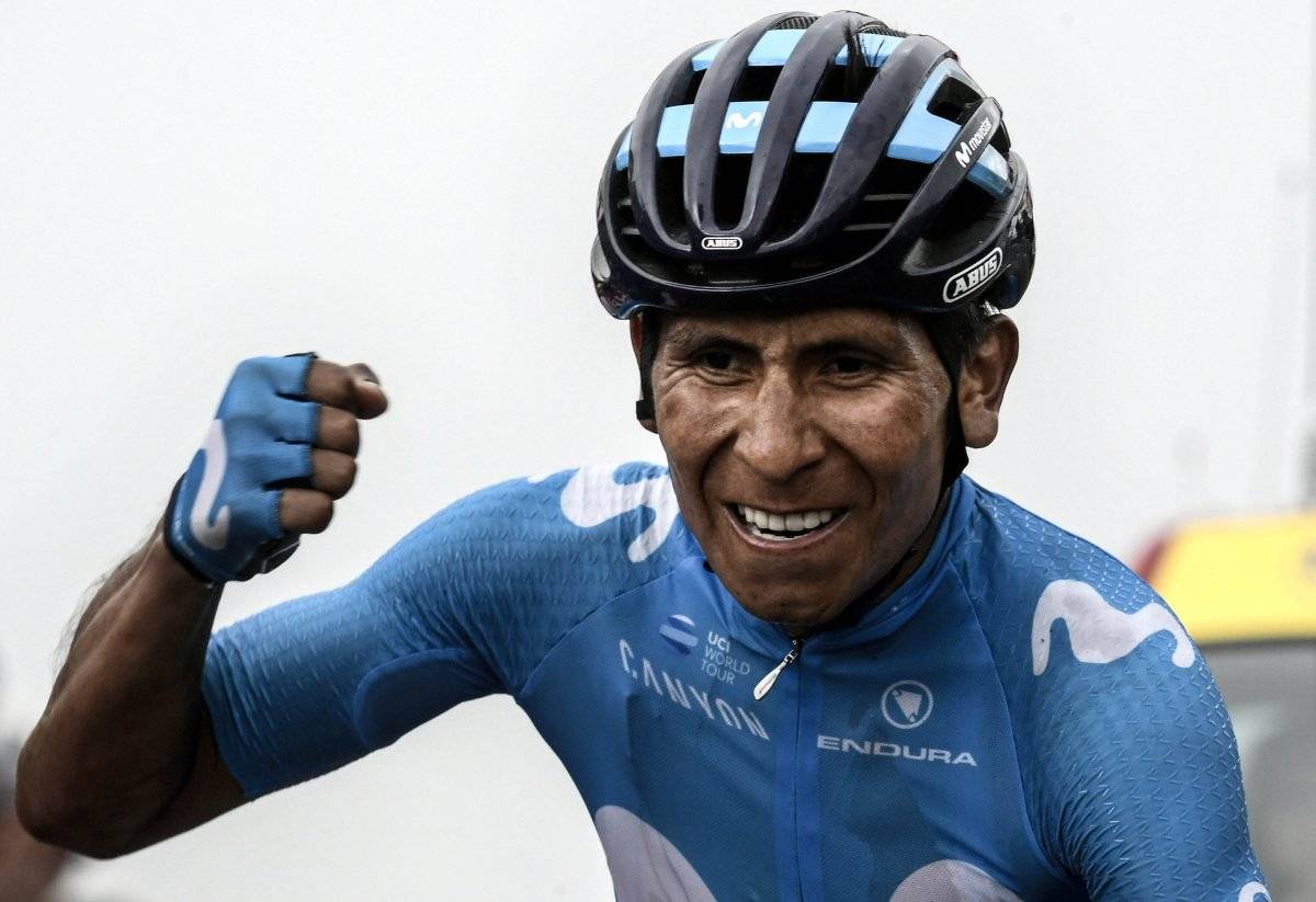 Nairo Quintana festejó su triunfo
