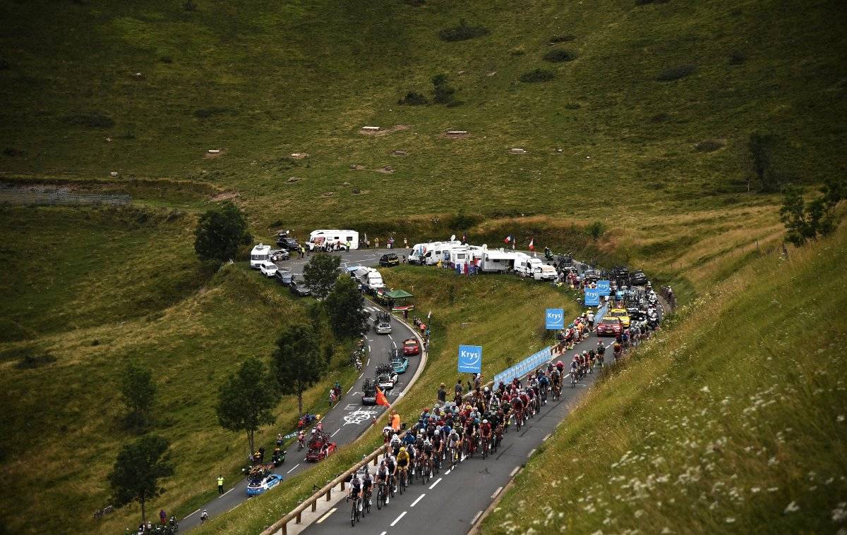 Pelotón en el Tour de Francia