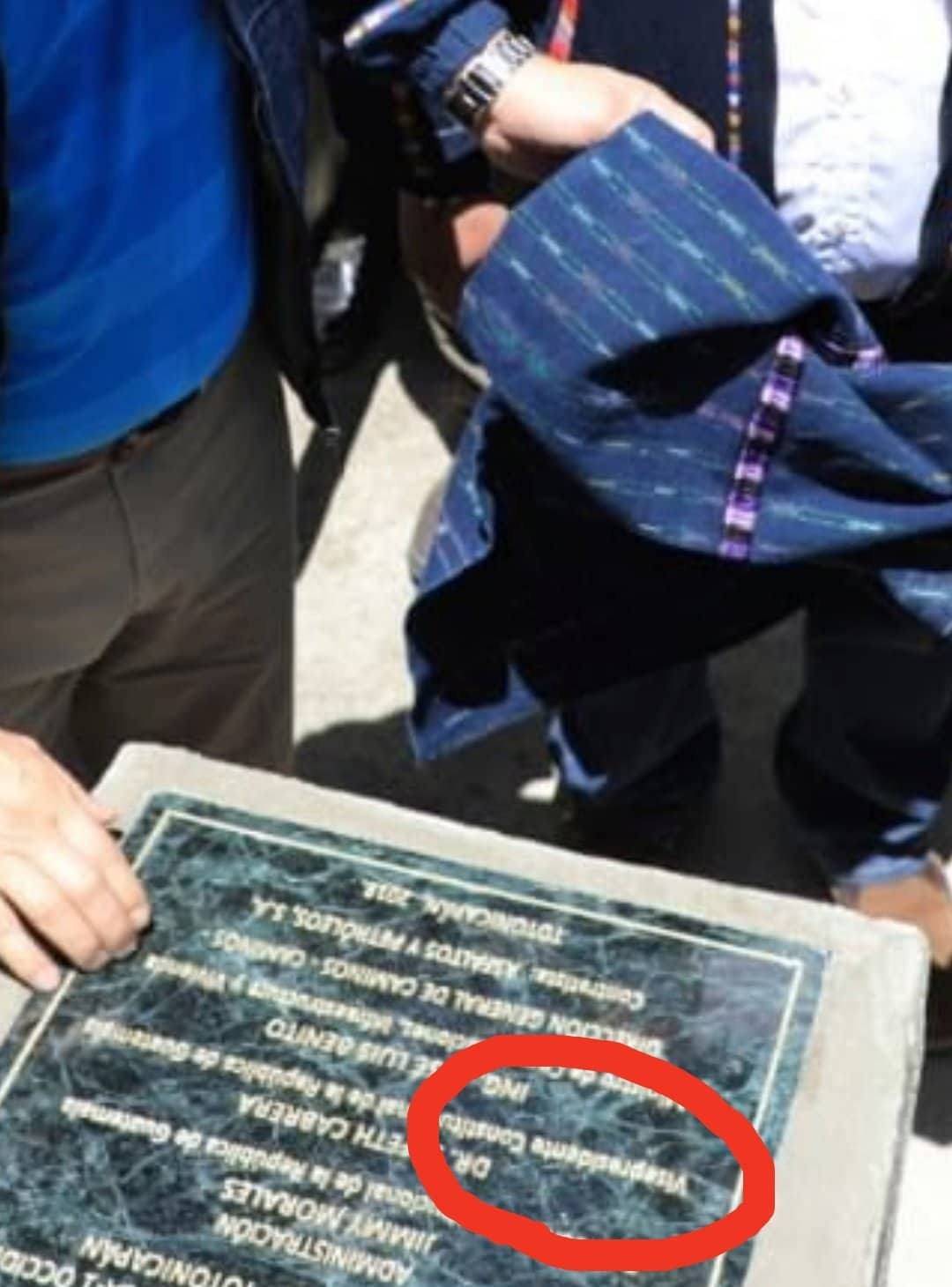 Placa con error