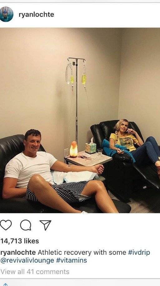 La imagen que le acarreó la suspensión a Lochte
