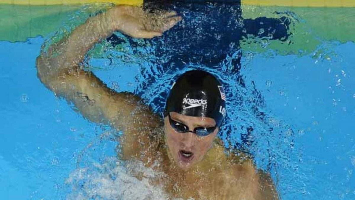 Ryan Lochte en competencia.