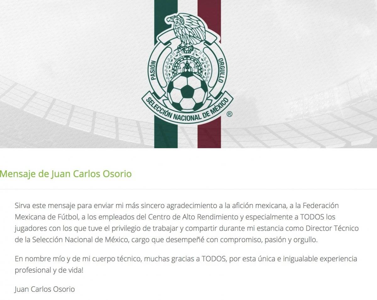 Comunicado, Osorio