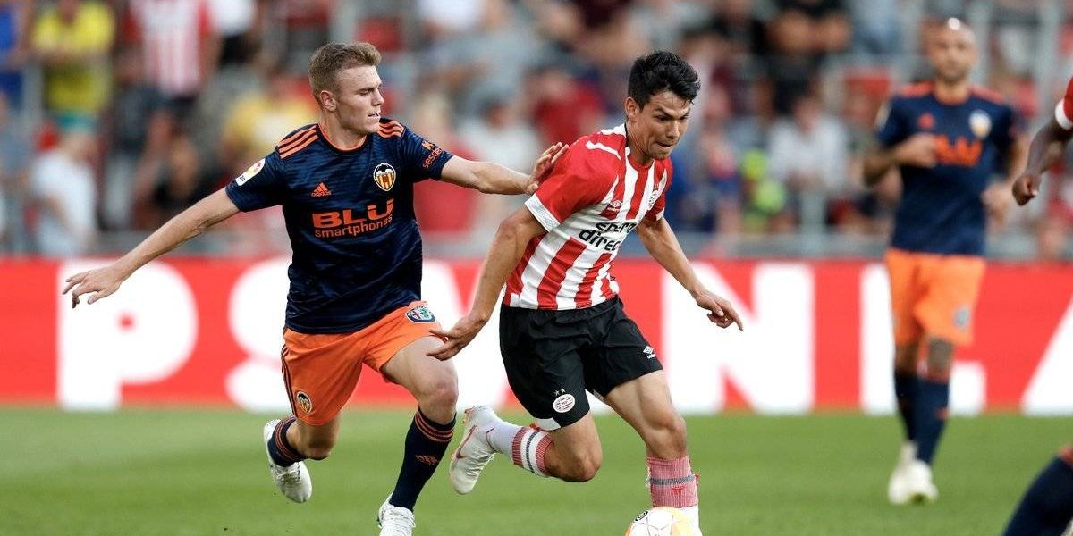 Lozano jugó en el regreso del PSV a los partidos amistosos